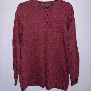 Mountain Lake men’s size medium long sleeve shirt red